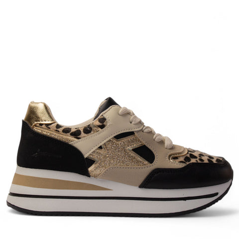 Europeon Union Women Leopard Chamois Shoe #4220