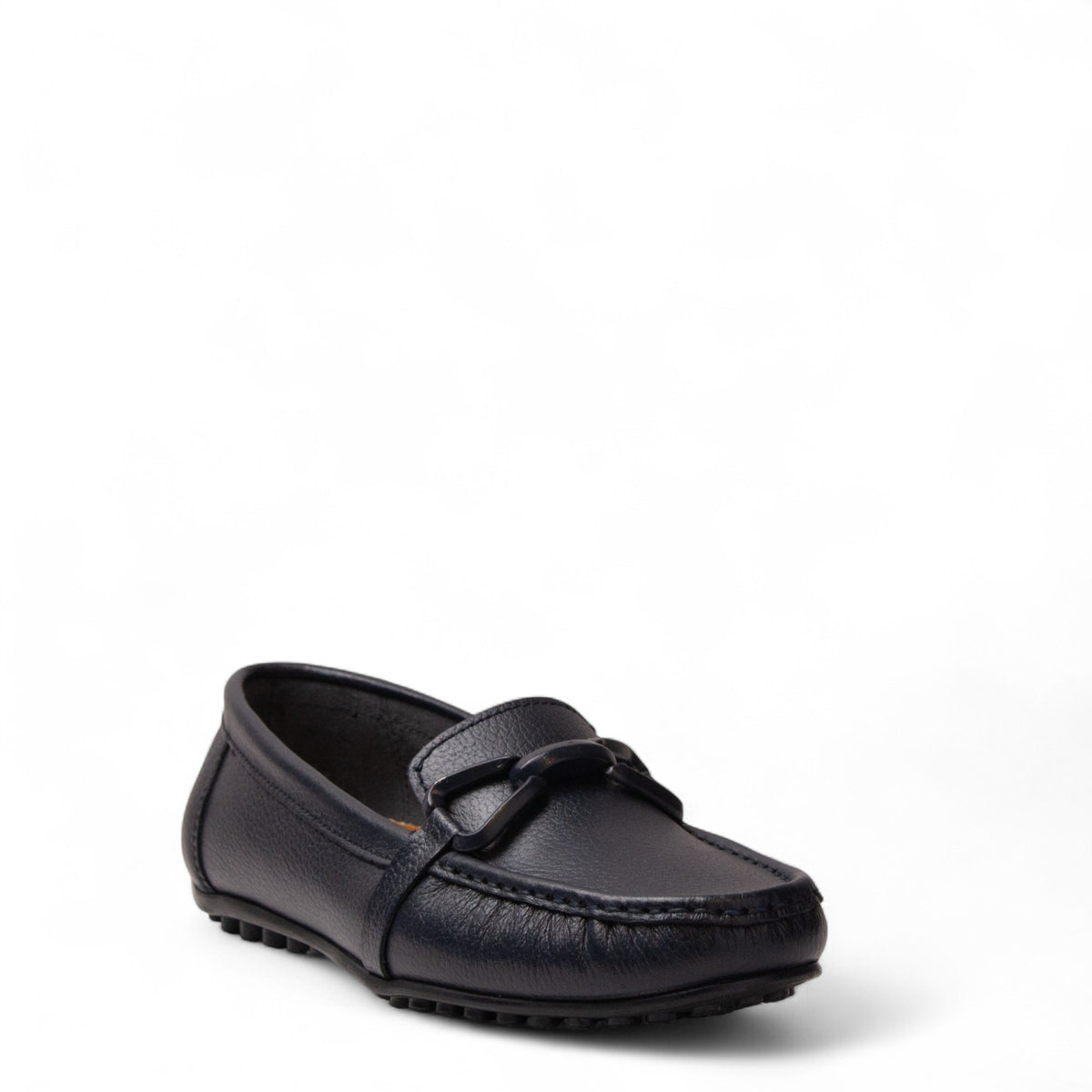 Women Navy Leather Espadrilles #4309