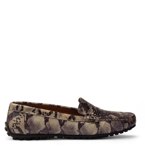 Women Beige Leather Espadrilles #4318