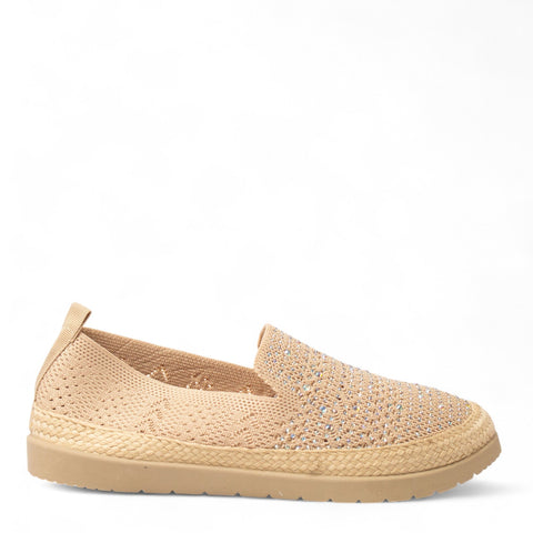 Europeon Union Women Beige Cloth Espadrilles #4368