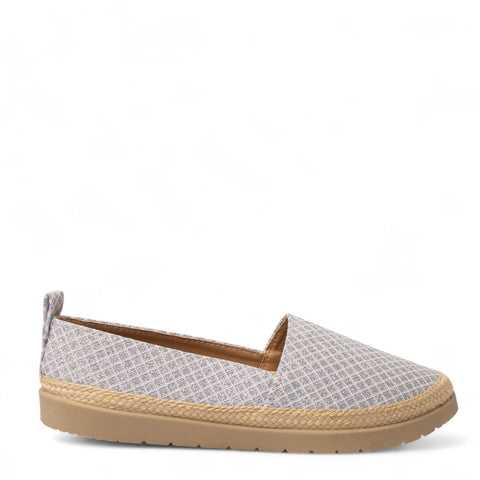 Europeon Union Women Silver Cloth Espadrilles #4371