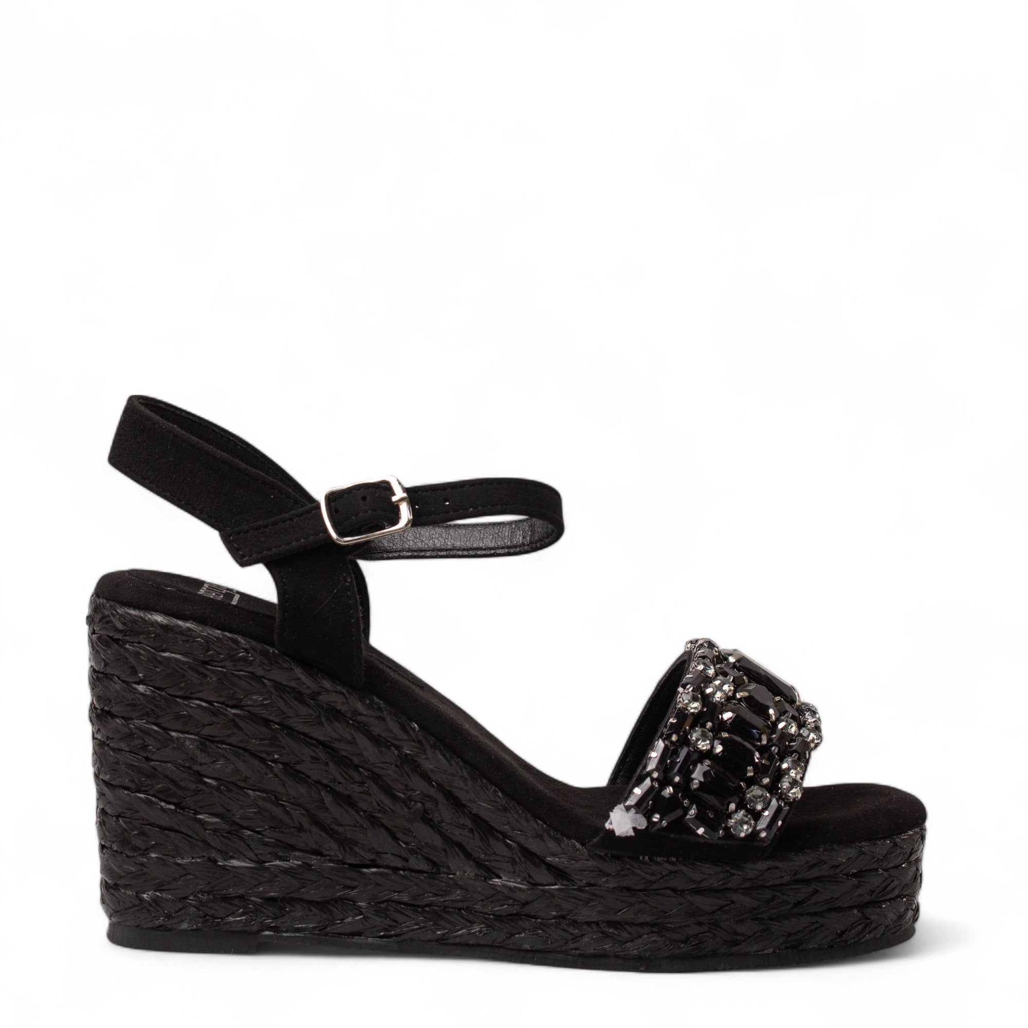 Europeon Union Women Black Chamois Sandal #4398