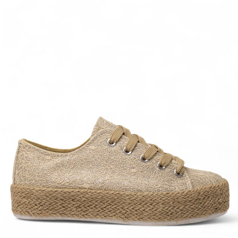 Europeon Union Women Silver Cloth Sneakers #4409