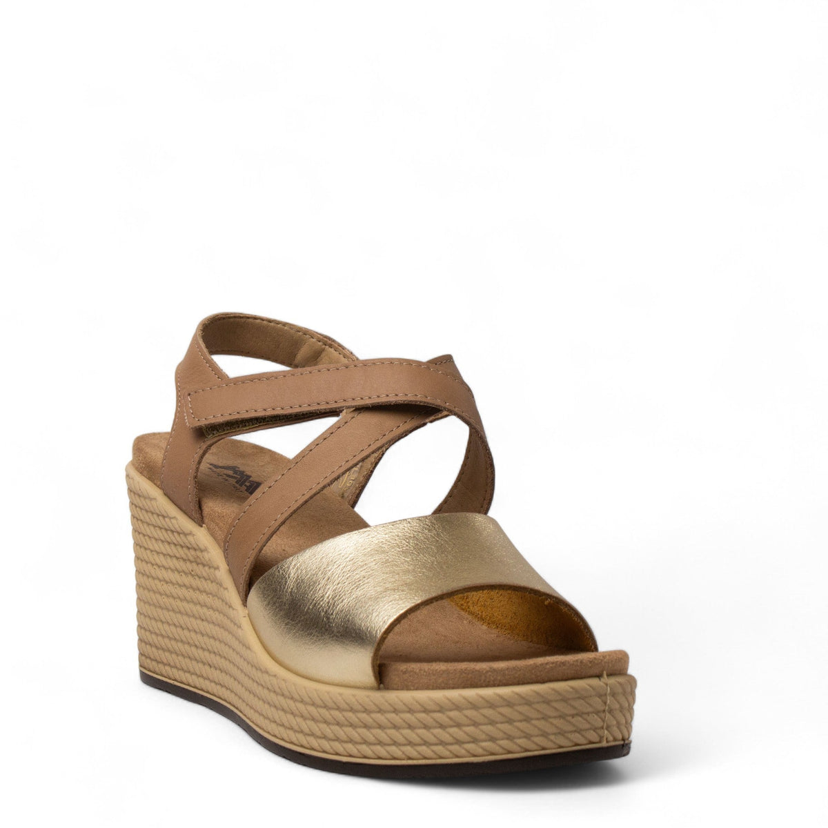 Italian Women Beige Leather Sandal #4415