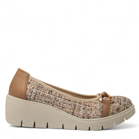 Italian Women Beige Cloth Espadrilles #4430