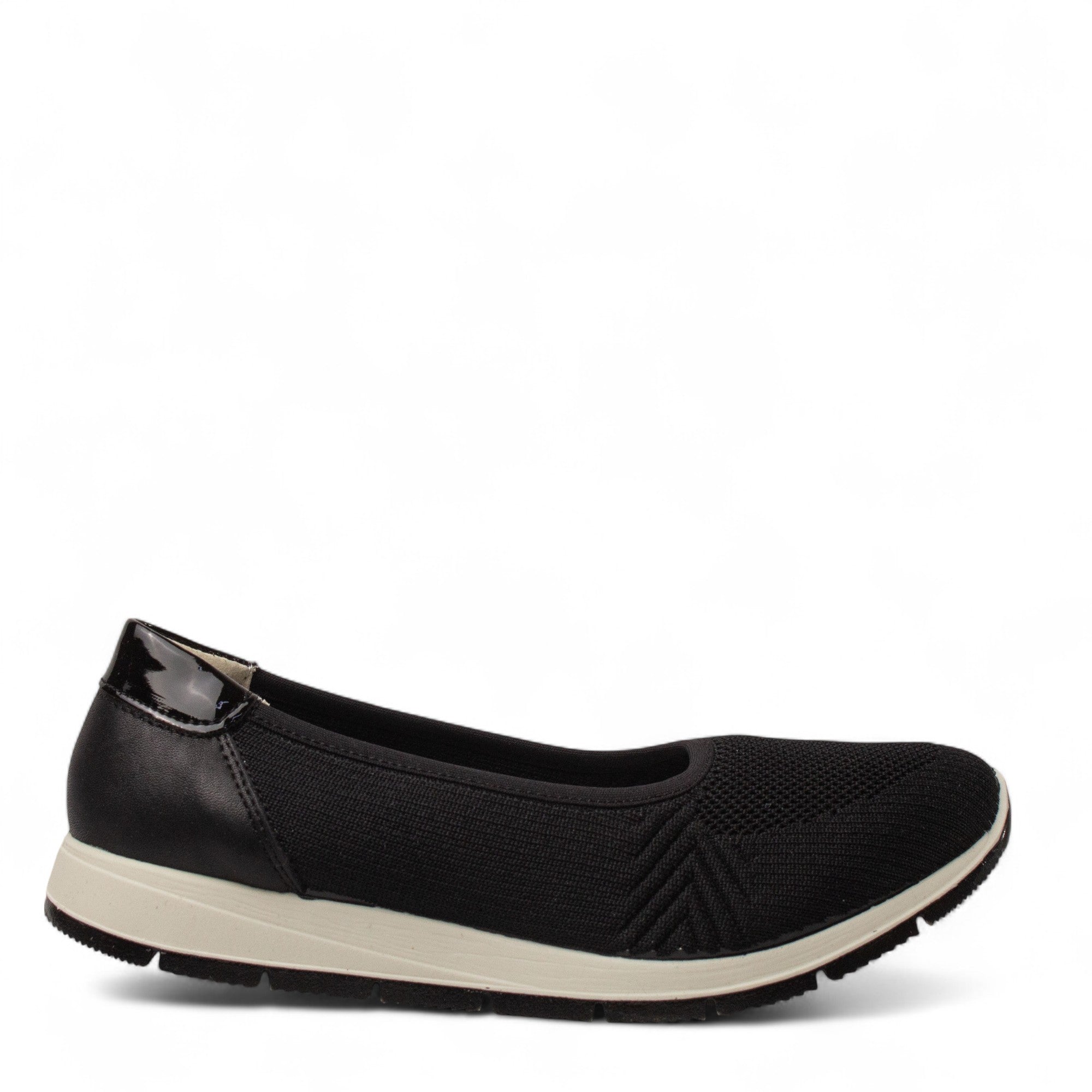 Italian Women Black Cloth Espadrilles #4440