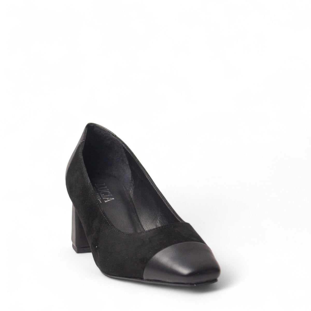 Women Black Leather Shoes #4470