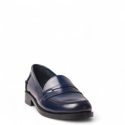 Women Navy Vernis Leather Shoes #4493