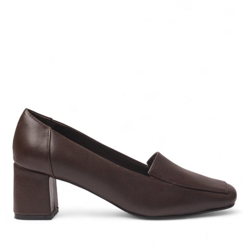 Women Brown Leather Shoes #4501