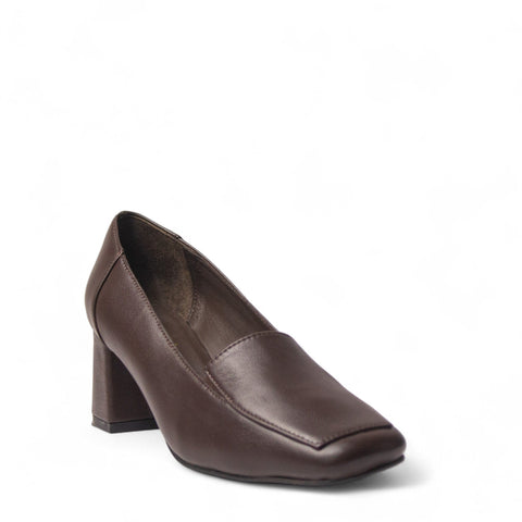 Women Brown Leather Shoes #4501