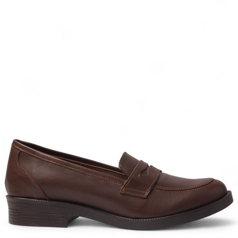 Women Brown Leather Shoes #4508