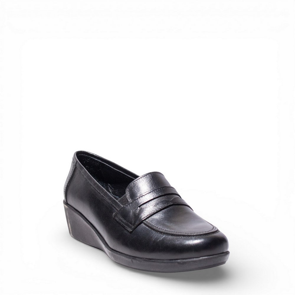 Women Black Leather Shoe #4511