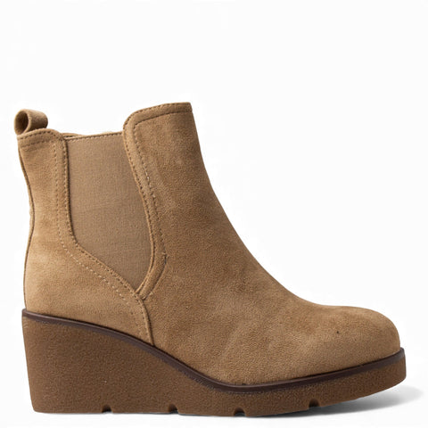 Europeon Union Women Beige Chamois Half Boot #4539