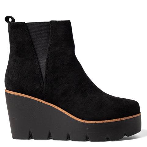 Europeon Union Women Black VernisLeather Half Boot #4540