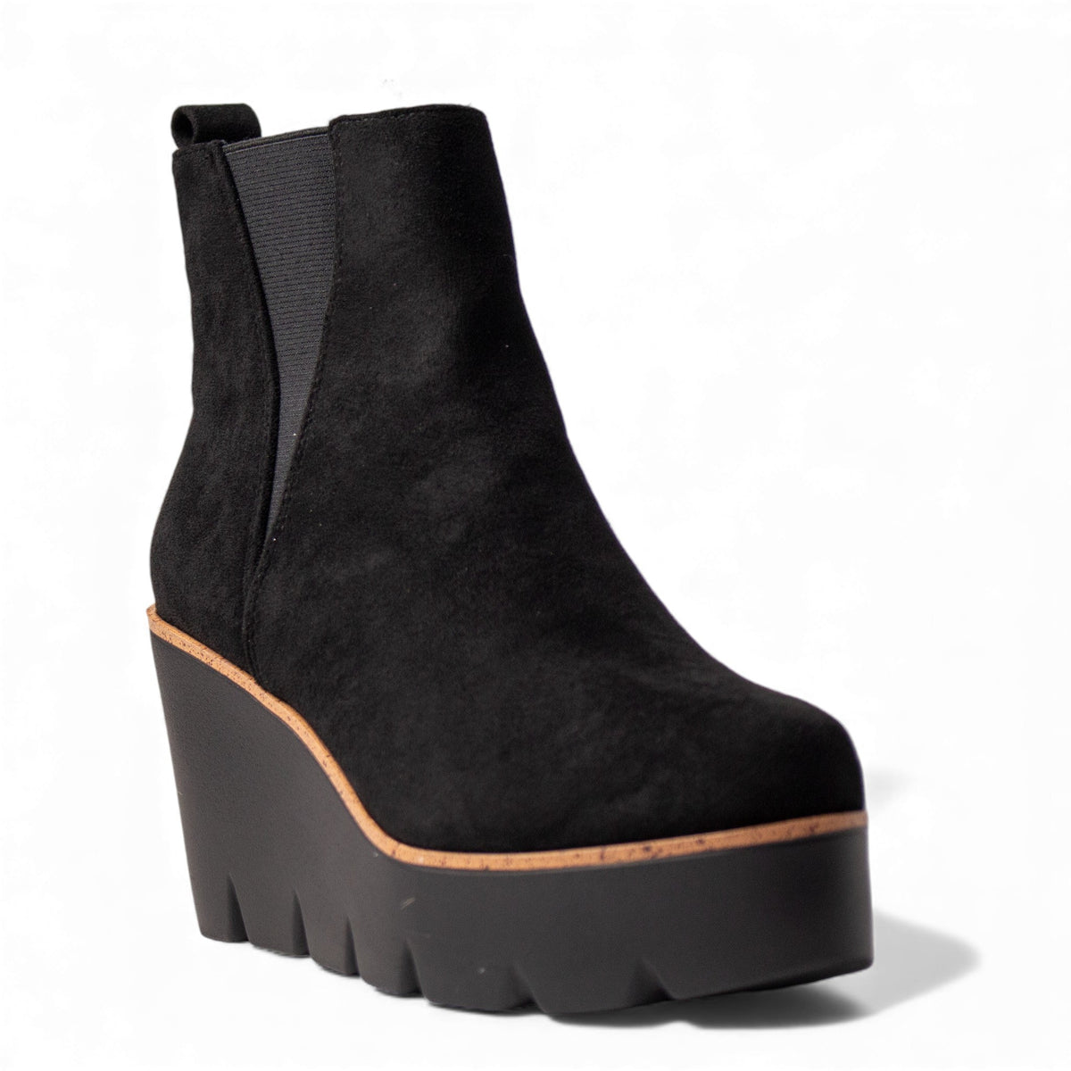 Europeon Union Women Black VernisLeather Half Boot #4540