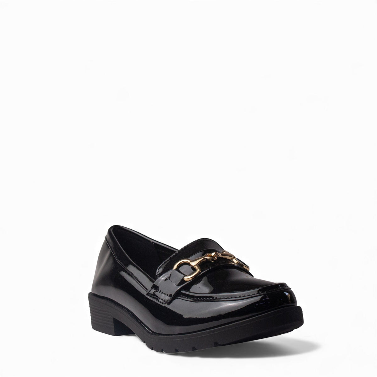 Europeon Union Women Black VernisLeather Shoes #4541