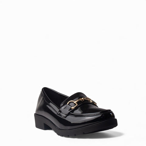 Europeon Union Women Black VernisLeather Shoes #4541