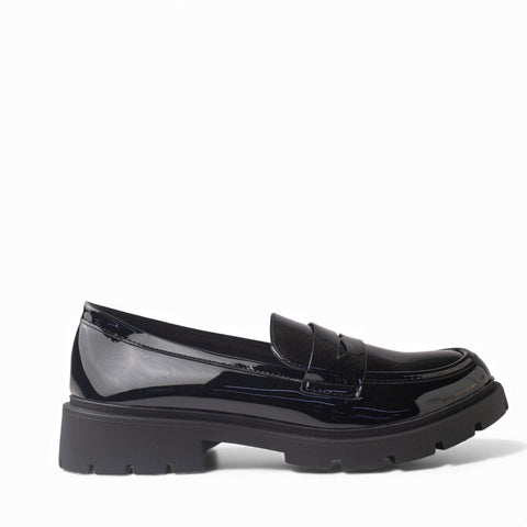 Europeon Union Women Black VernisLeather Shoes #4543