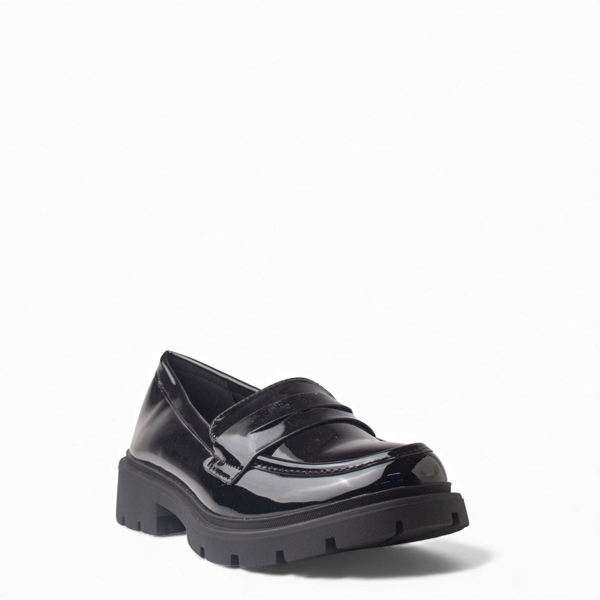 Europeon Union Women Black VernisLeather Shoes #4543