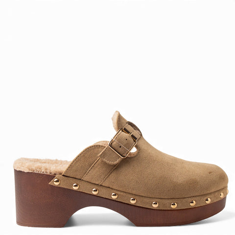 Europeon Union Women Cafe Chamois Wedges #4545