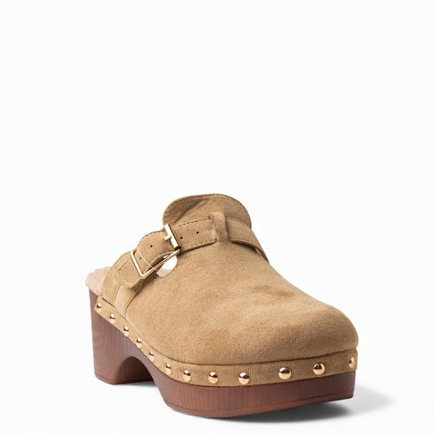Europeon Union Women Cafe Chamois Wedges #4545