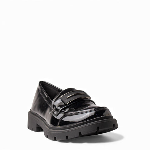 Europeon Union Women Black VernisLeather Shoes #4550
