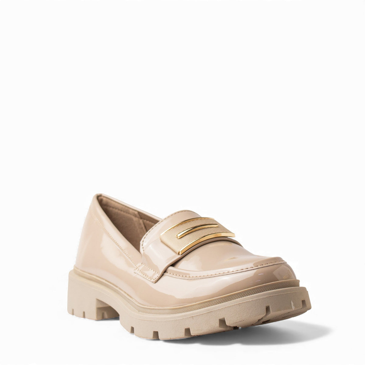 Europeon Union Women Beige VernisLeather Shoes #4551