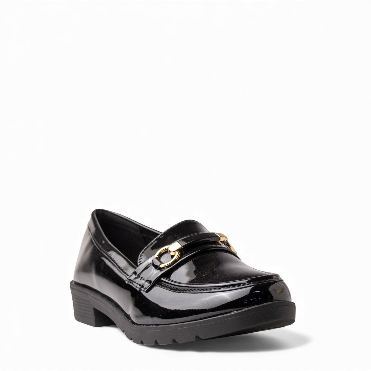 Europeon Union Women Black VernisLeather Shoes #4552