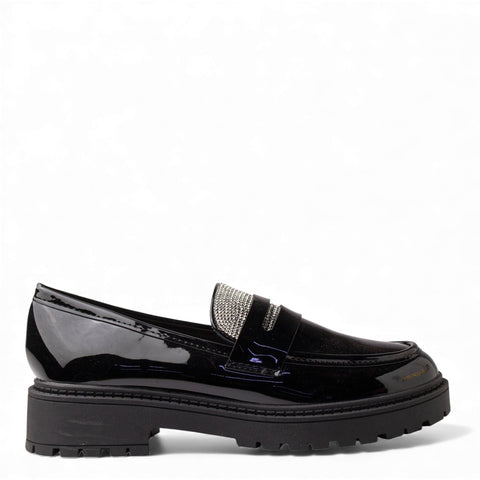 Europeon Union Women Black VernisLeather Shoes #4571