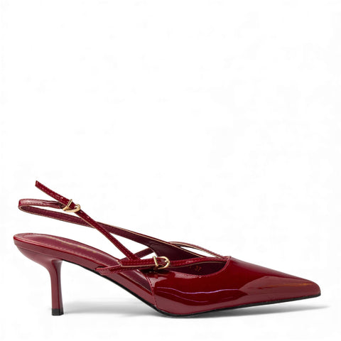 Europeon Union Women Maroon VernisLeather Heels #4580