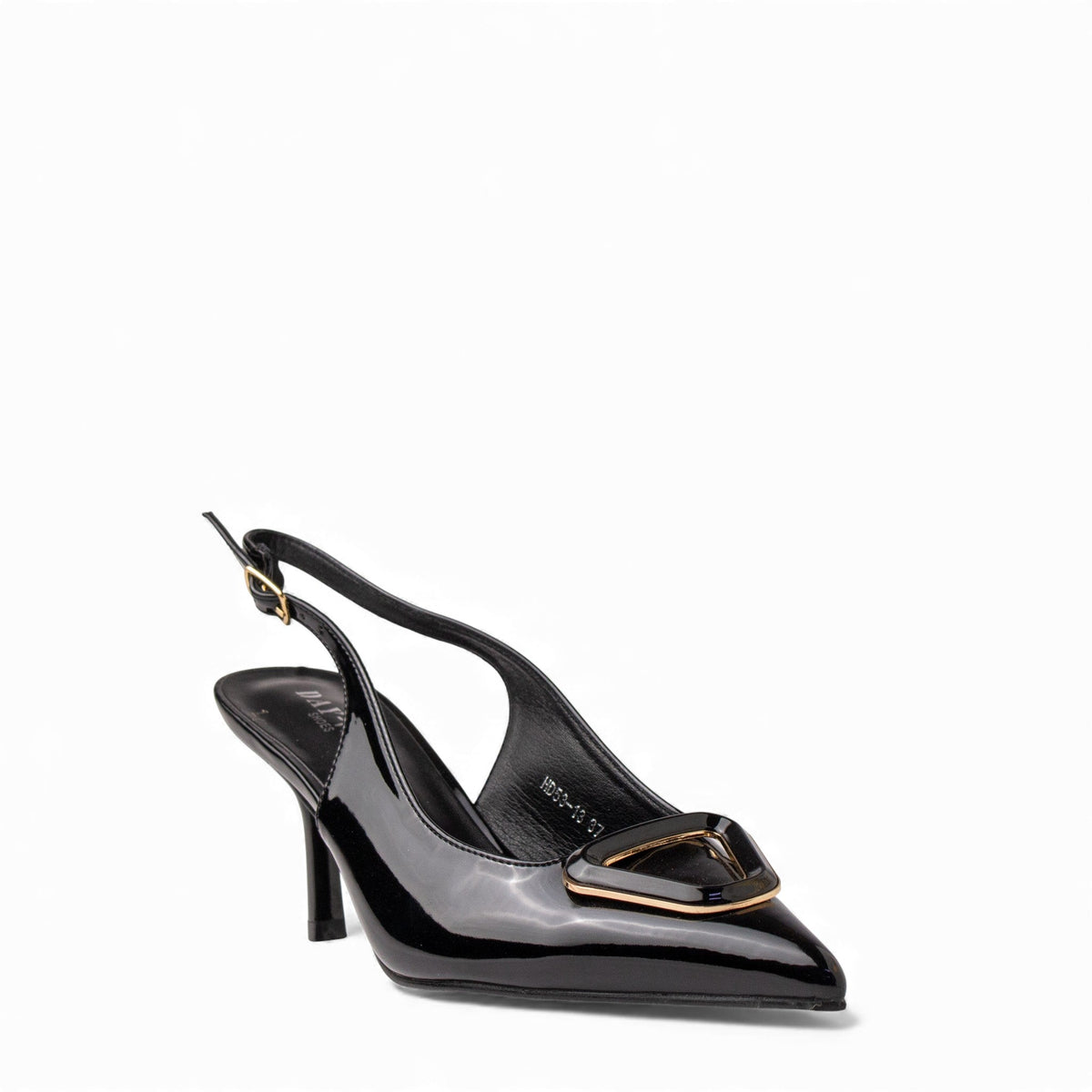 Europeon Union Women Black VernisLeather Heels #4581