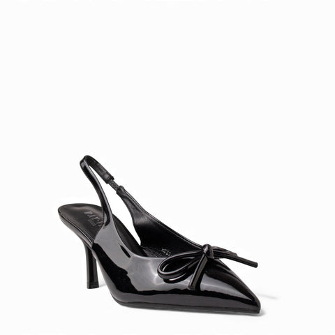 Europeon Union Women Black VernisLeather Heels #4585