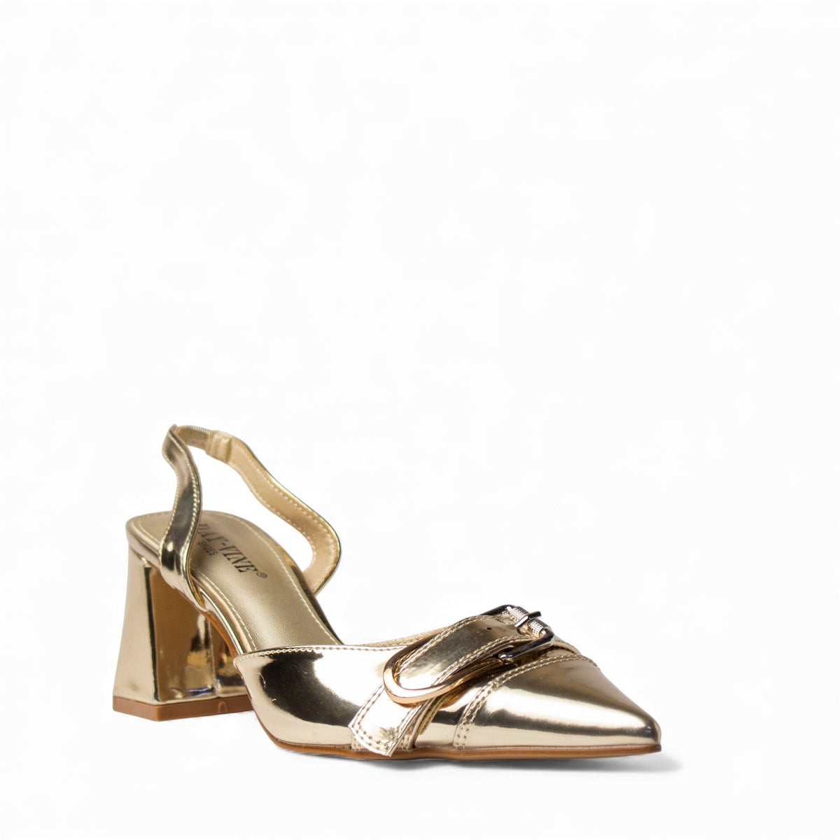 Europeon Union Women Gold VernisLeather Heels #4588