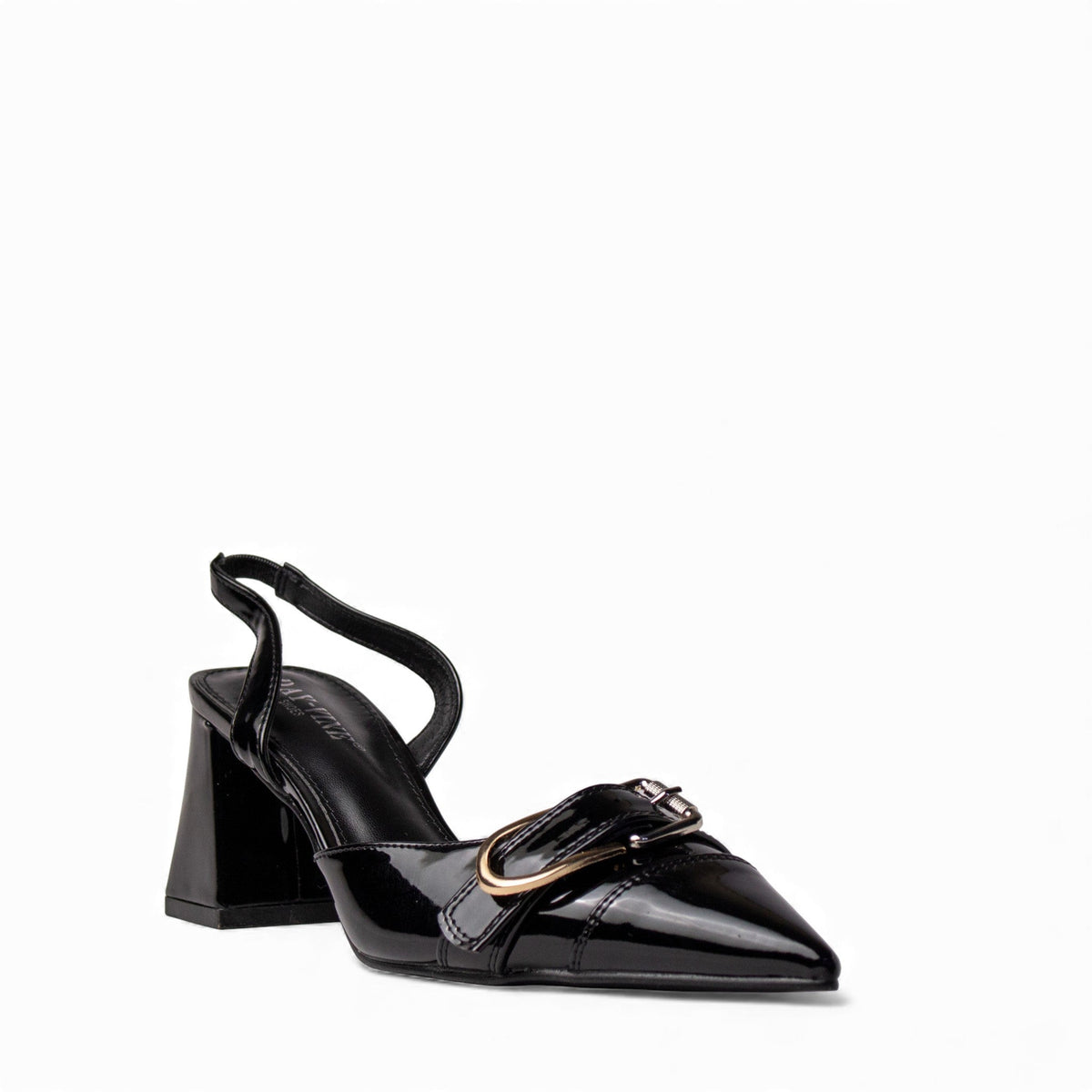 Europeon Union Women Black VernisLeather Heels #4589