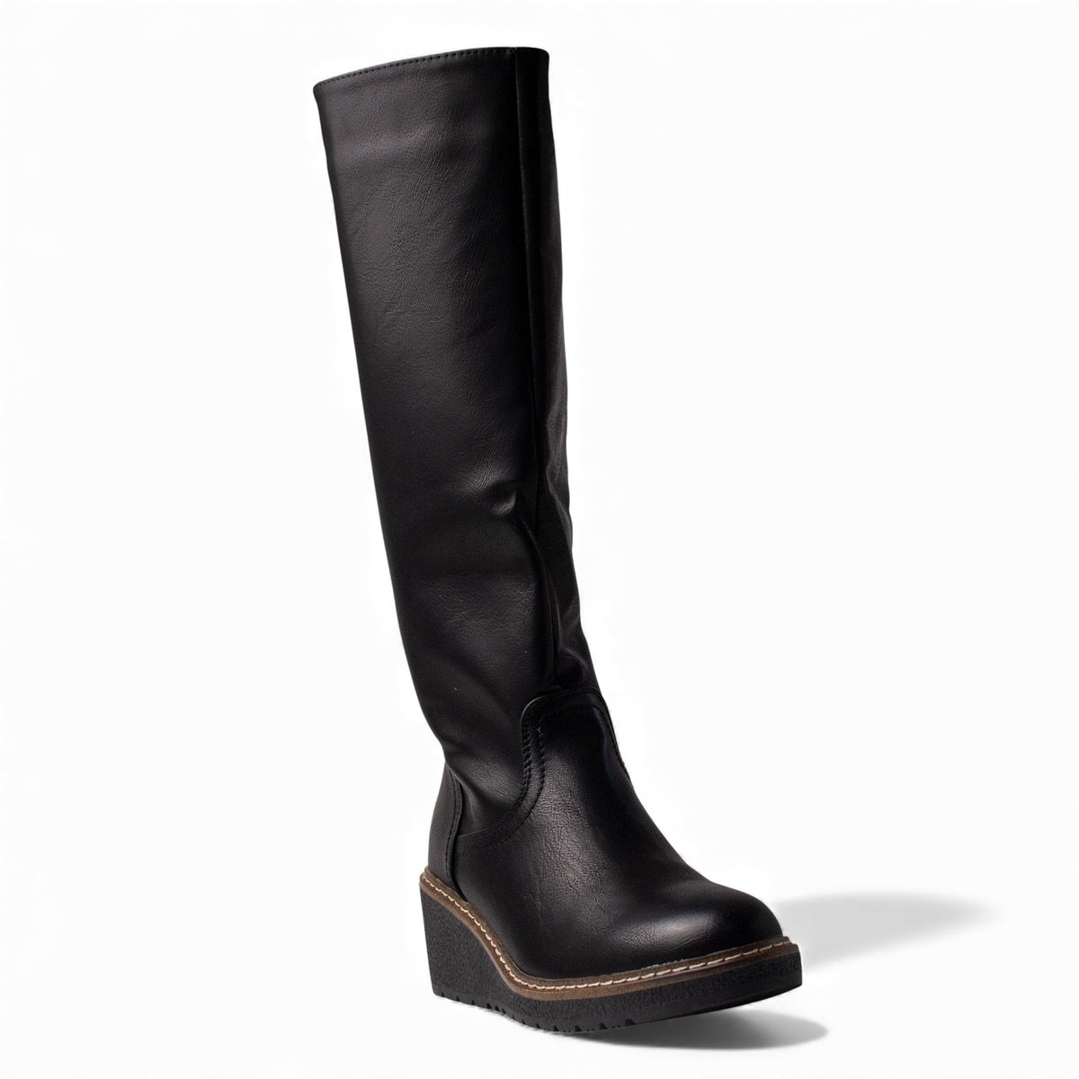 Europeon Union Women Black Leather Boot #4603