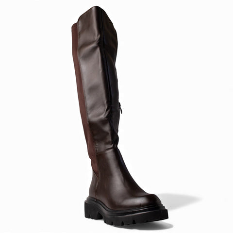 Europeon Union Women Brown Leather Boot #4613