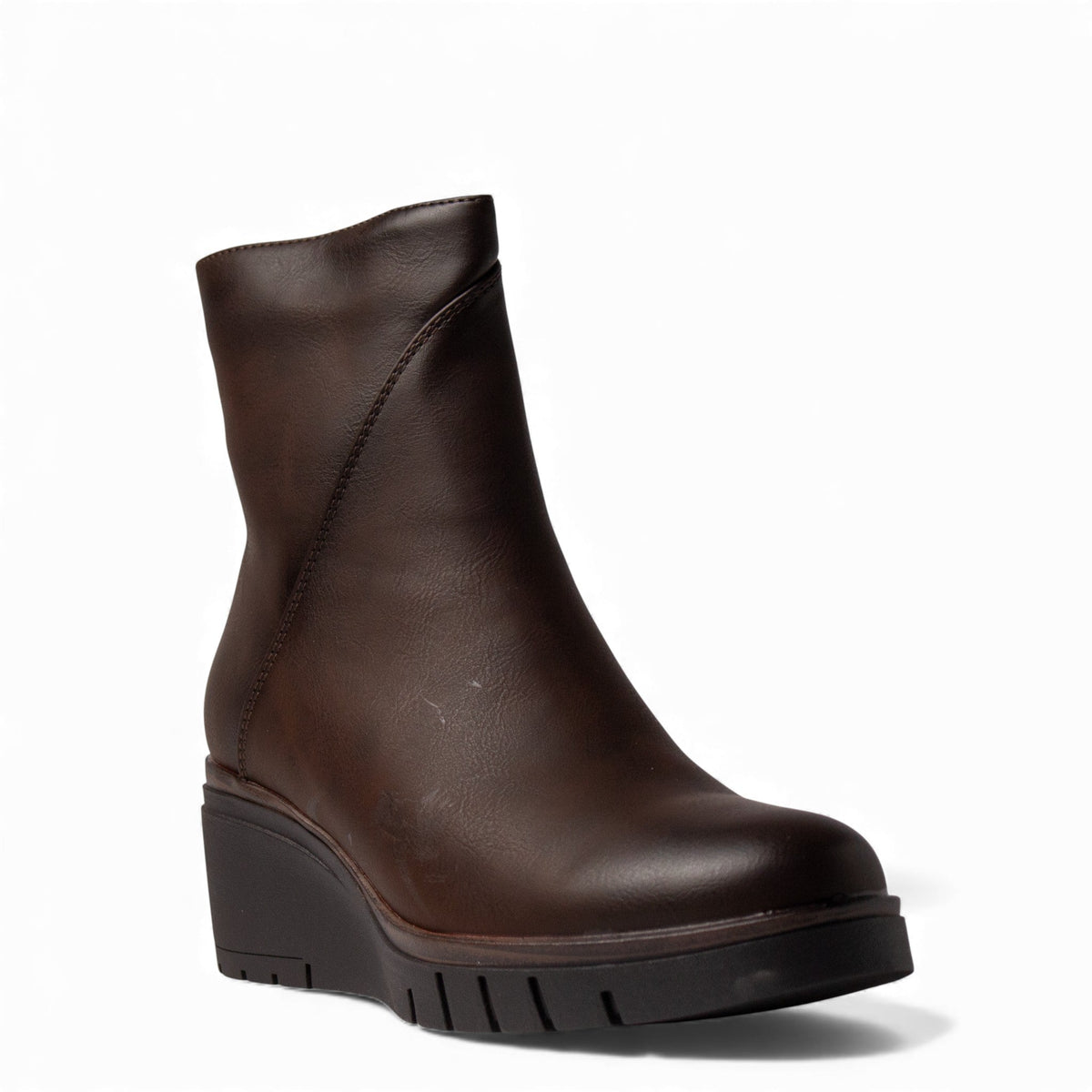 Europeon Union Women Brown Leather Half Boot #4618