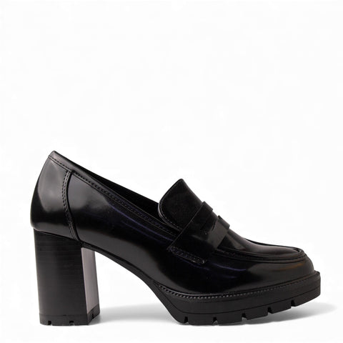 Europeon Union Women Black Leather Shoes #4631