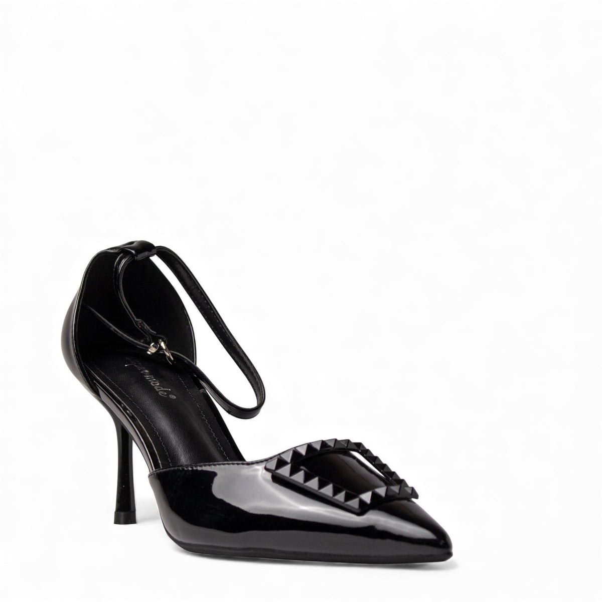 Europeon Union Women Black VernisLeather Heels #4635