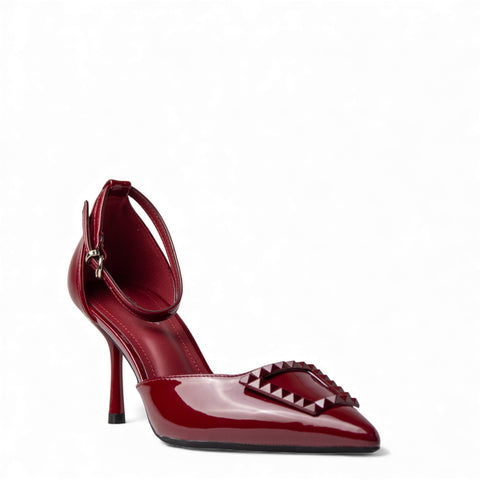 Europeon Union Women Maroon VernisLeather Heels #4636