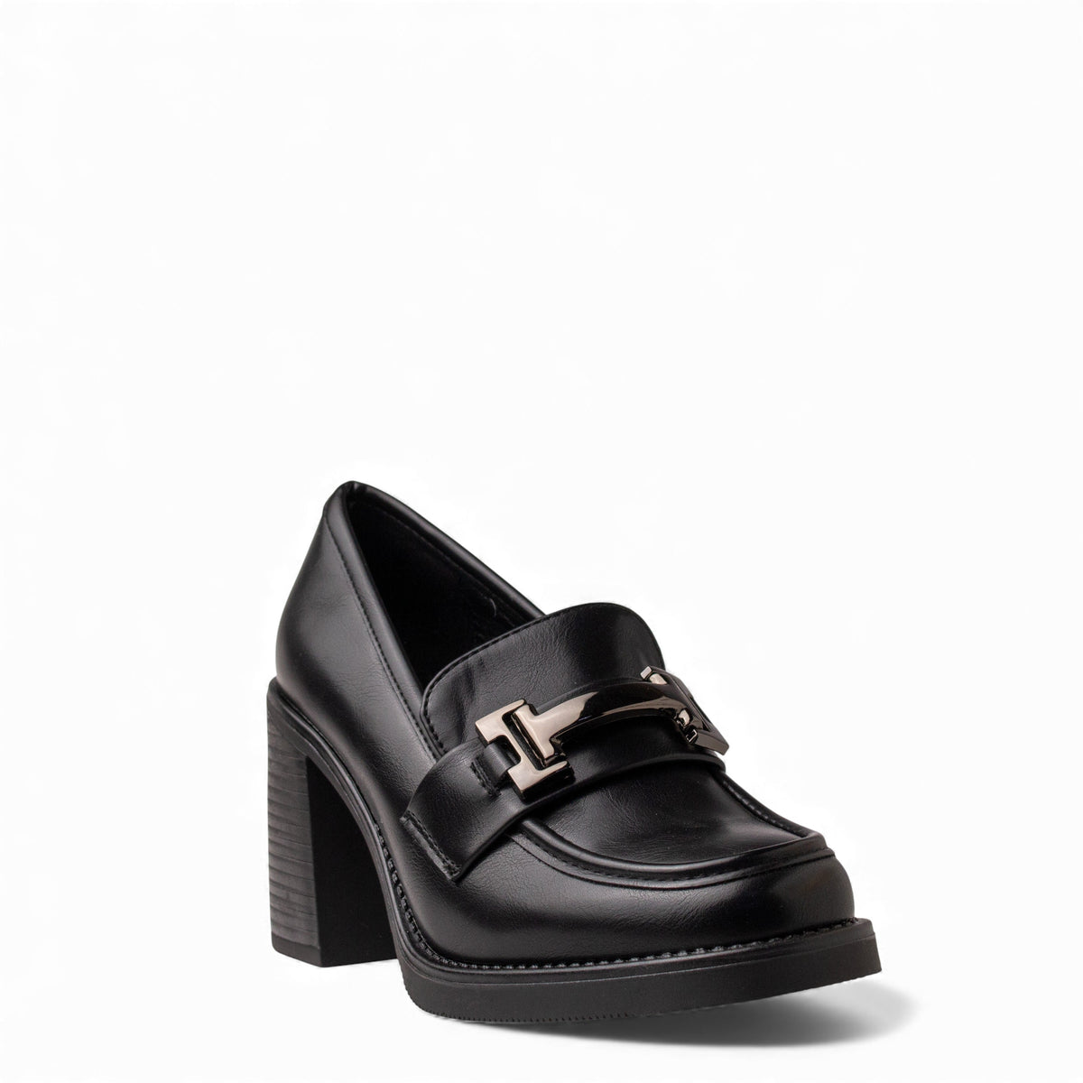 Europeon Union Women Black Leather Shoes #4640