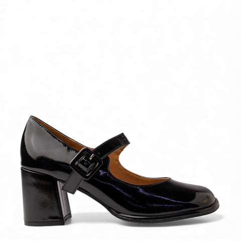 Europeon Union Women Black VernisLeather Shoes #4644