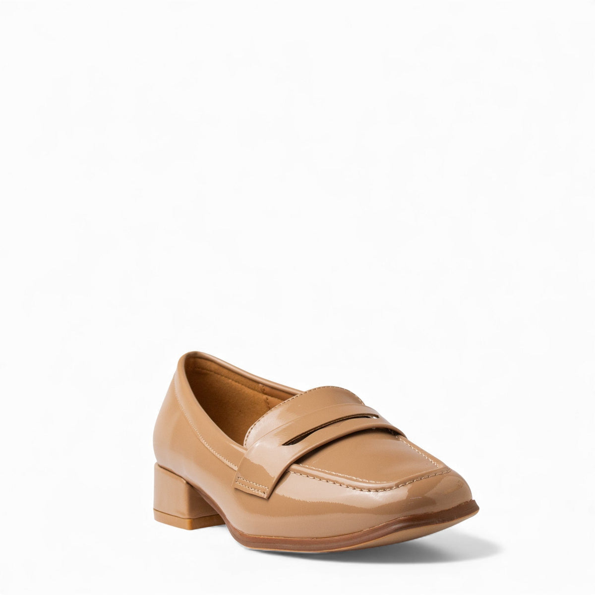 Europeon Union Women Beige VernisLeather Shoes #4647
