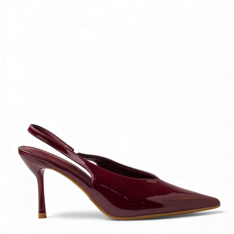 Europeon Union Women Maroon VernisLeather Heels #4650