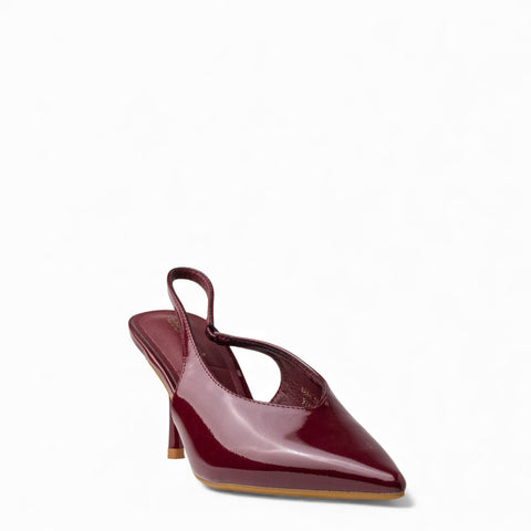 Europeon Union Women Maroon VernisLeather Heels #4650