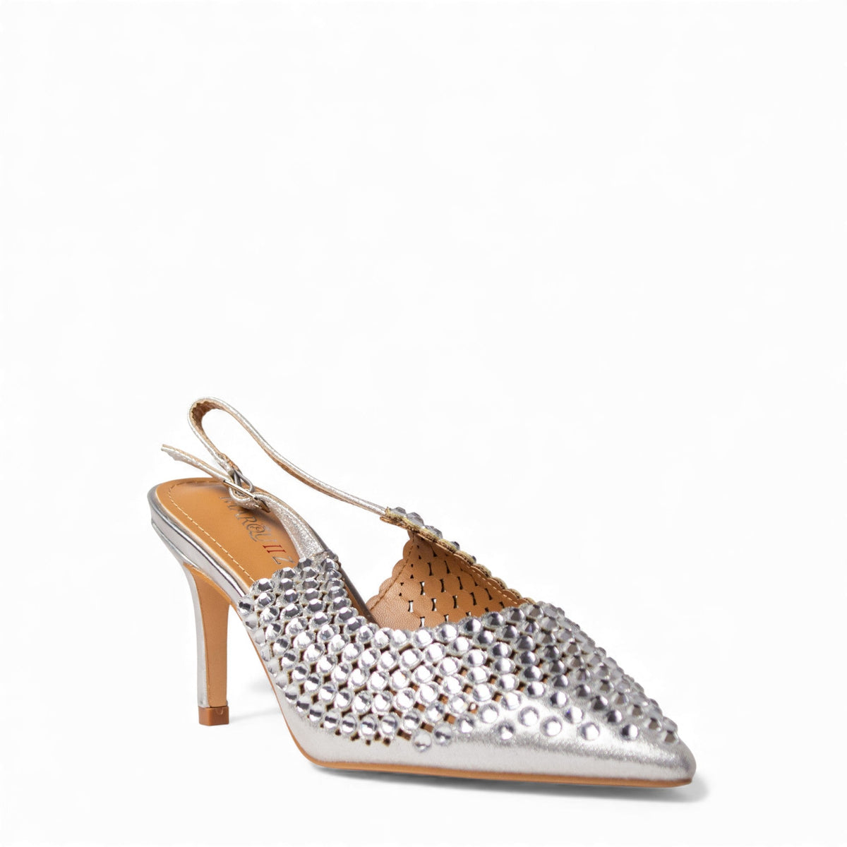 Europeon Union Women Sliver Glitter Soiree Sandal #4651