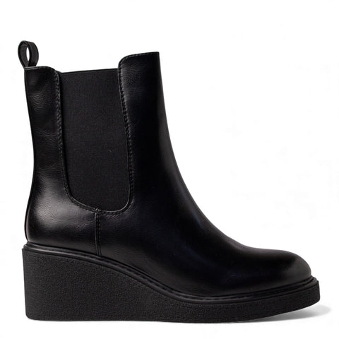 Europeon Union Women Black Leather Half Boot #4626