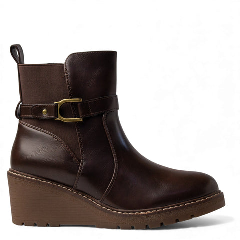 Europeon Union Women Brown Leather Half Boot #4682