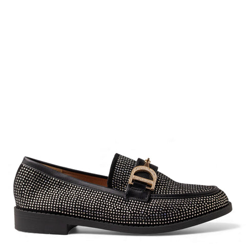 Europeon Union Women Black Glitter Shoes #4685