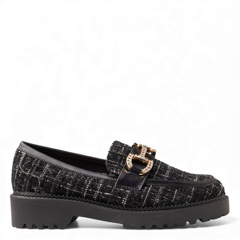 Europeon Union Women Black Cloth Shoes #4691